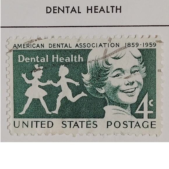 1959 Scott #1135 – 4¢ Dental Health / ADA Centennial – Canceled - Picture 1 of 4